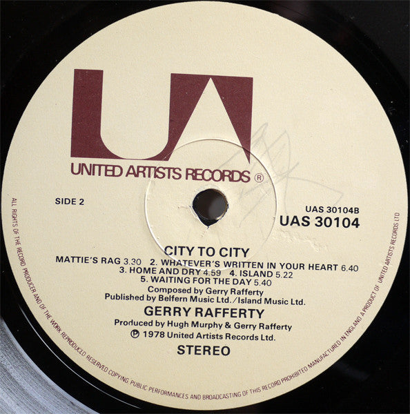 Gerry Rafferty - City To City (LP Tweedehands)