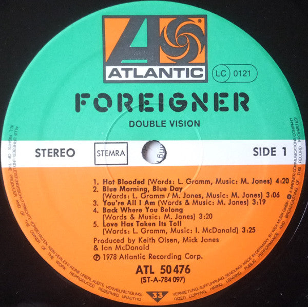 Foreigner - Double Vision (LP Tweedehands)