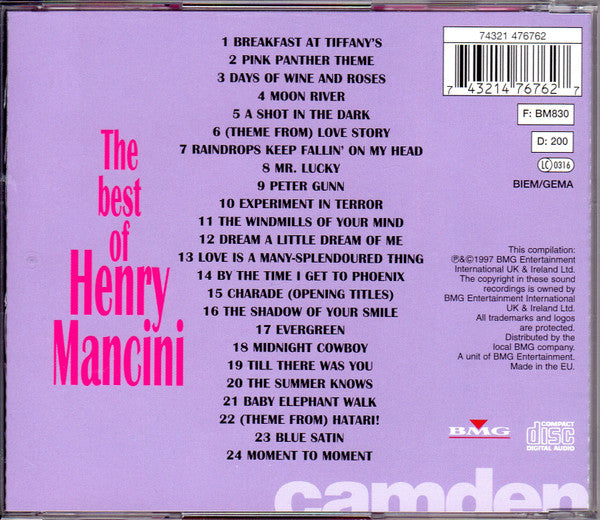 Henry Mancini - The Best Of Henry Mancini (CD Tweedehands)