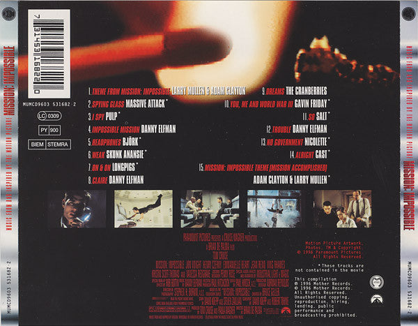 Various - Mission: Impossible (Music From And Inspired By The Motion Picture) (CD)