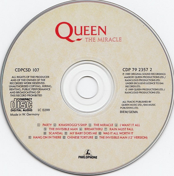 Queen - The Miracle (CD)