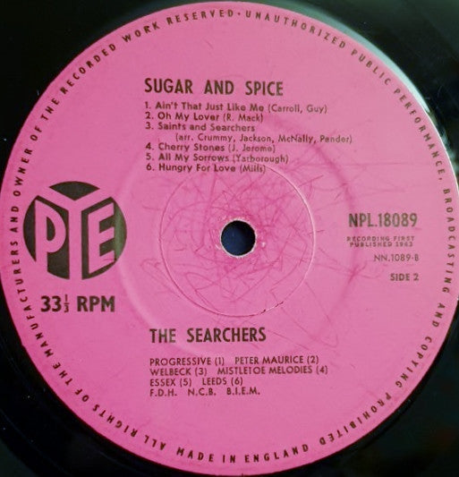 Searchers, The - Sugar And Spice (LP Tweedehands) - Discords.nl