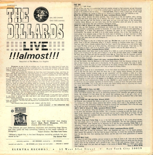 Dillards, The - Live... Almost (LP Tweedehands) - Discords.nl