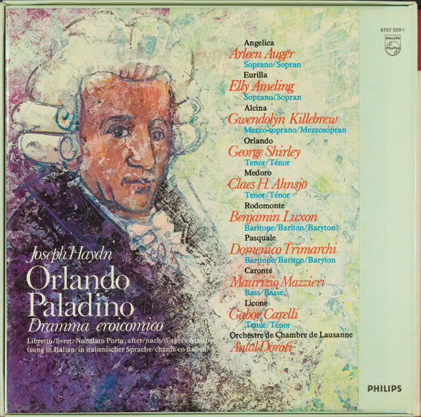 Joseph Haydn - Arleen Auger, Elly Ameling, Gwendolyn Killebrew, George Shirley, Claes-Håkan Ahnsjö, Benjamin Luxon, Domenico Trimarchi, Orchestre De Chambre De Lausanne, Antal Dorati - Orlando Paladino (LP Tweedehands) - Discords.nl