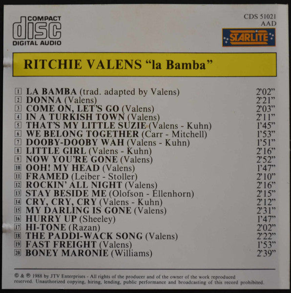 Ritchie Valens - La Bamba (CD)