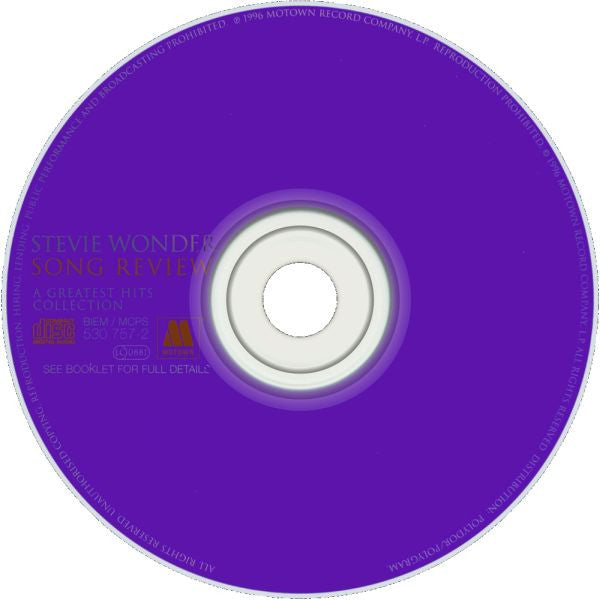 Stevie Wonder - Song Review - A Greatest Hits Collection (CD)