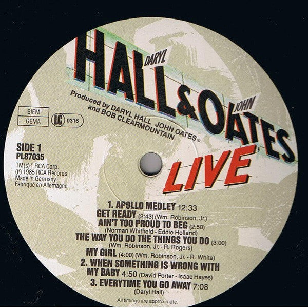 Daryl Hall & John Oates With David Ruffin & Eddie Kendricks - Live At The Apollo (LP Tweedehands)