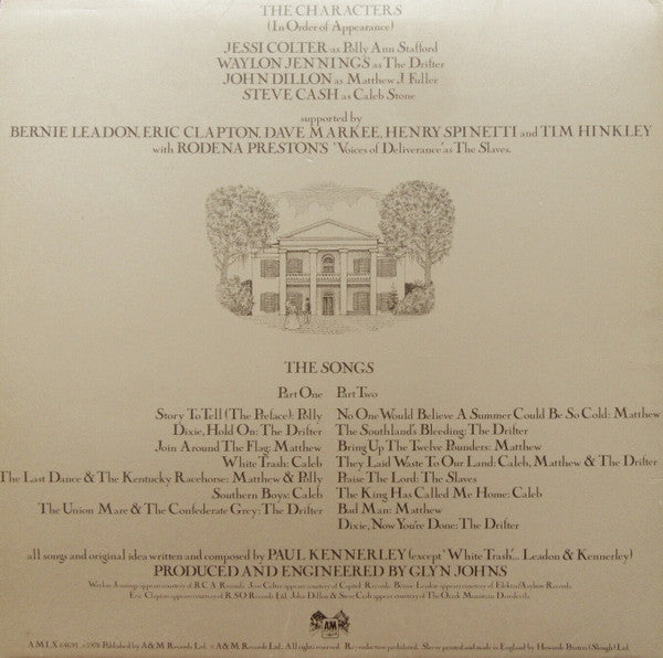 Various - White Mansions (A Tale From The American Civil War 1861-1865) (LP Tweedehands) - Discords.nl