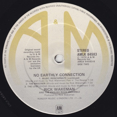 Rick Wakeman And English Rock Ensemble, The - No Earthly Connection (LP Tweedehands)