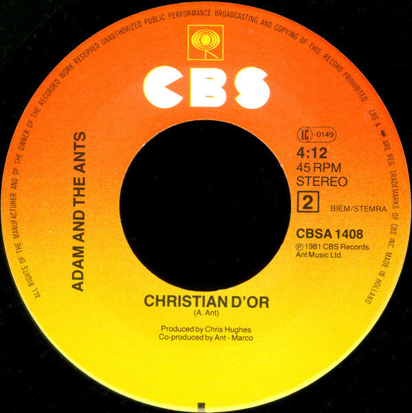 Adam And The Ants - Prince Charming (7-inch Tweedehands)