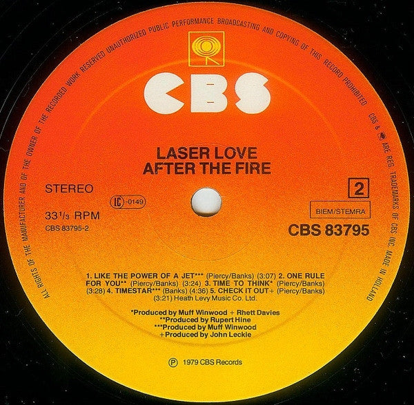 After The Fire - Laser Love (LP Tweedehands)