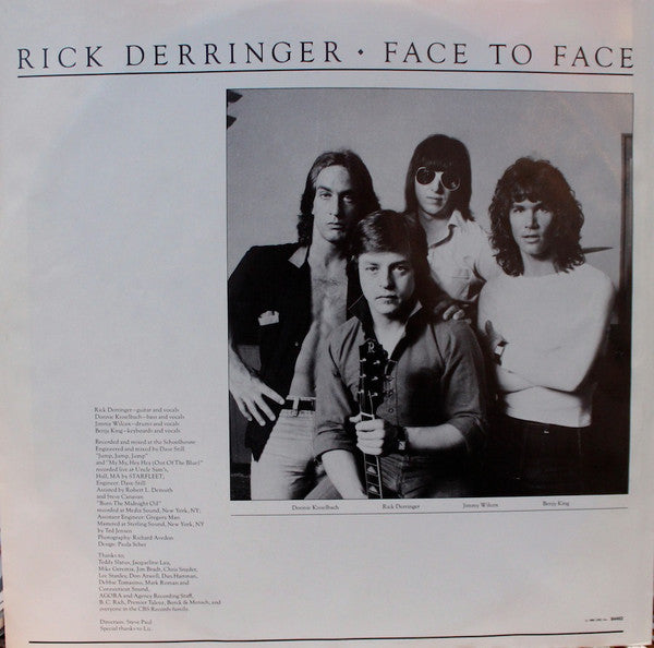 Rick Derringer - Face To Face (LP Tweedehands)