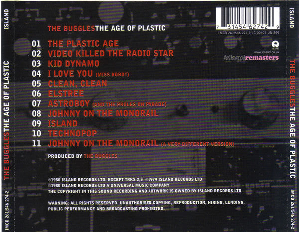 Buggles, The - The Age Of Plastic (CD)