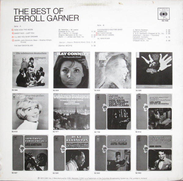 Erroll Garner - The Best Of Erroll Garner (LP Tweedehands) - Discords.nl