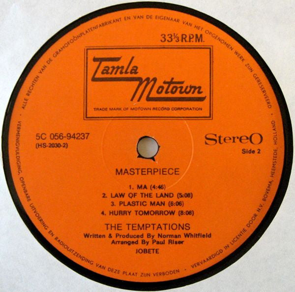 Temptations, The - Masterpiece (LP Tweedehands)