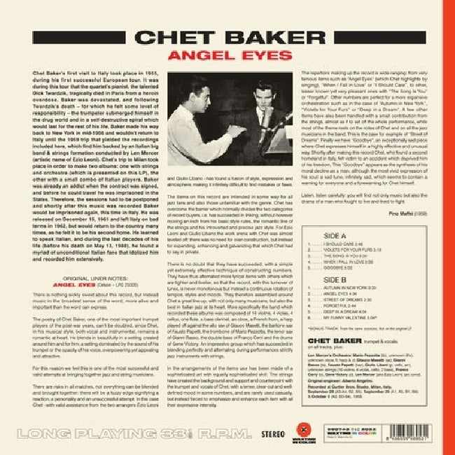 Chet Baker - Angel eyes (LP)