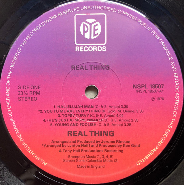 Real Thing, The - Real Thing (LP Tweedehands)