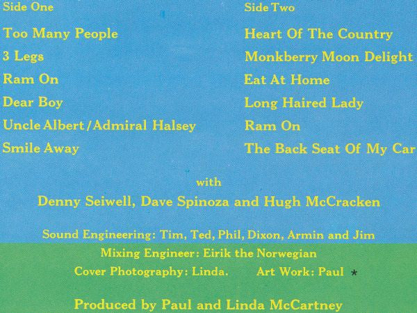 Paul & Linda McCartney - Ram (LP Tweedehands) - Discords.nl