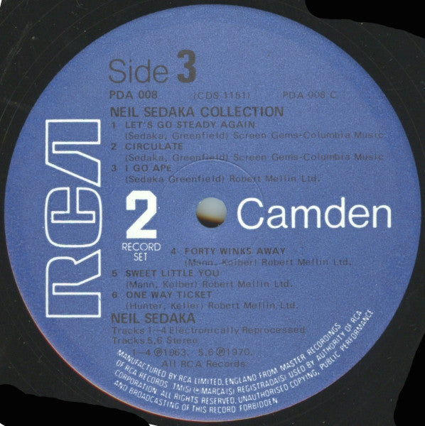 Neil Sedaka - The Neil Sedaka Collection (LP Tweedehands) - Discords.nl