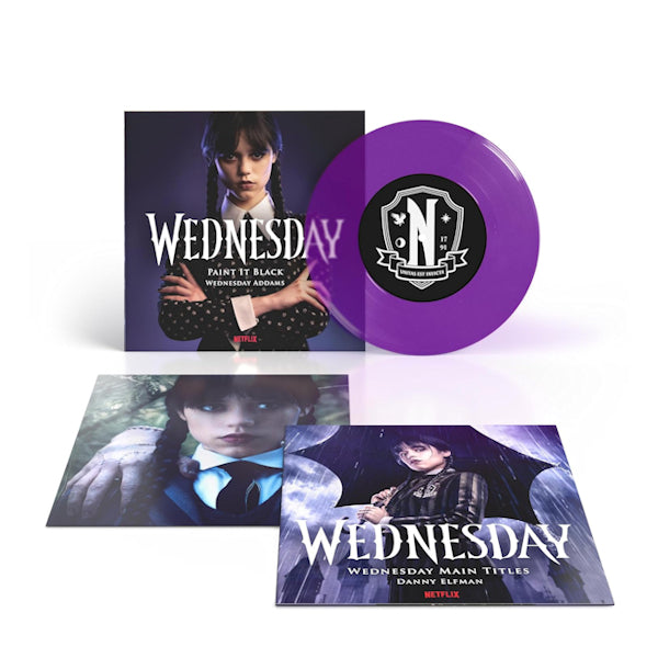 Wednesday Addams & Danny Elfman - Paint it black (7-inch single)