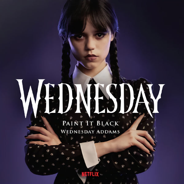 Wednesday Addams & Danny Elfman - Paint it black (7-inch single)