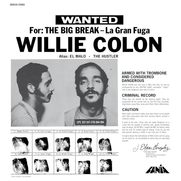 Willie Colã³n - La gran fuga (LP)