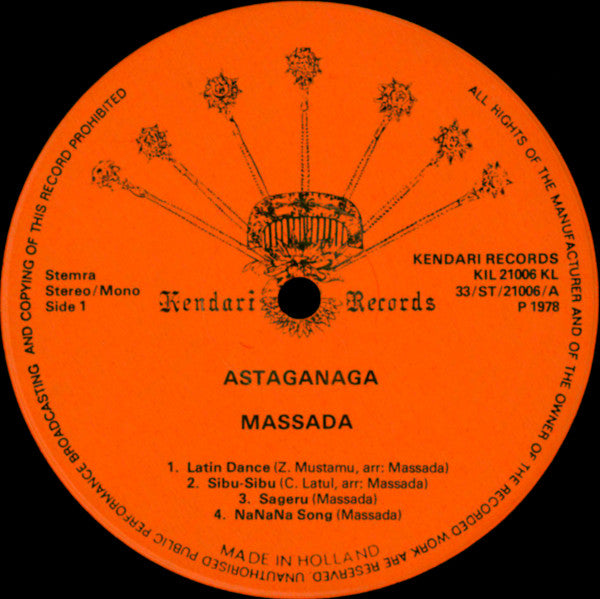 Massada - Astaganaga (LP Tweedehands)