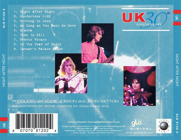 UK (3) - Night After Night (CD)