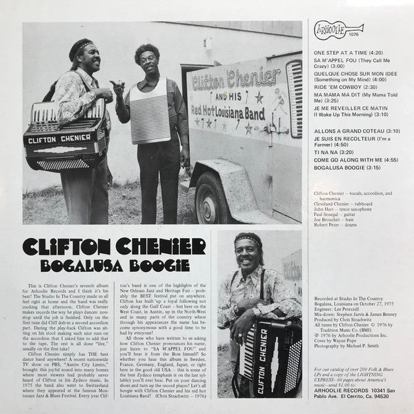 Clifton Chenier - Bogalusa Boogie (LP Tweedehands)