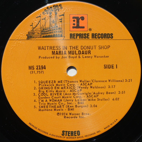 Maria Muldaur - Waitress In A Donut Shop (LP Tweedehands)