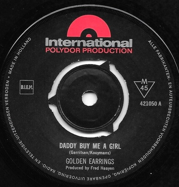 Golden Earring - Daddy Buy Me A Girl (7-inch Tweedehands) - Discords.nl
