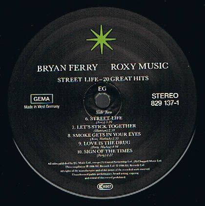 Bryan Ferry / Roxy Music - Street Life - 20 Great Hits (LP Tweedehands)