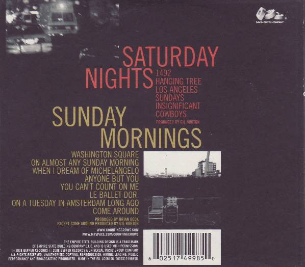 Counting Crows - Saturday Nights & Sunday Mornings (CD Tweedehands)