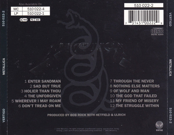 Metallica - Metallica (CD Tweedehands)