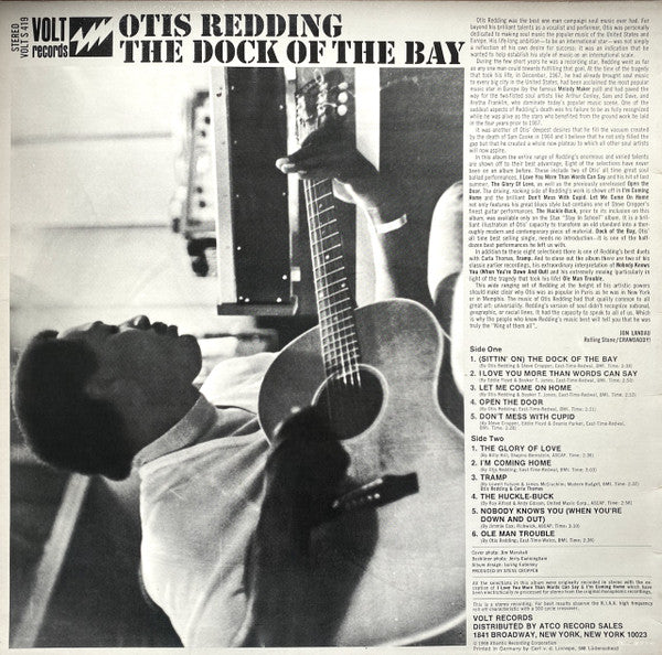Otis Redding - The Dock Of The Bay (LP Tweedehands)