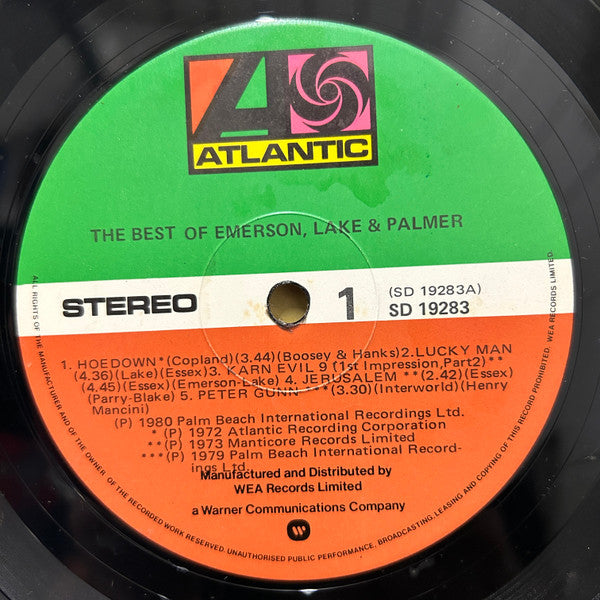 Emerson, Lake & Palmer - The Best Of Emerson Lake & Palmer (LP Tweedehands)