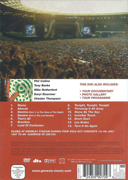 Genesis - Live At Wembley Stadium (DVD Tweedehands)