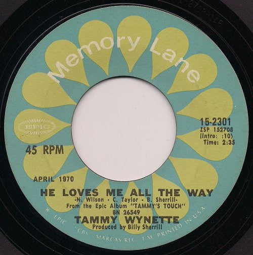 Tammy Wynette - Stand By Your Man / He Loves Me All The Way (7-inch Tweedehands)