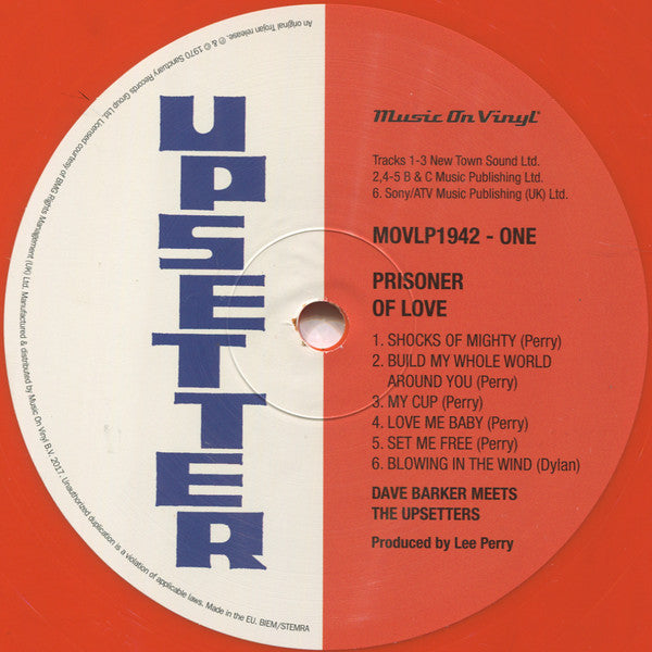 Dave Barker (2) Meets Upsetters, The - Prisoner Of Love (LP Tweedehands)