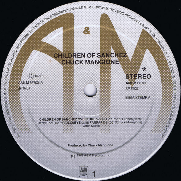 Chuck Mangione - Children Of Sanchez (LP Tweedehands)