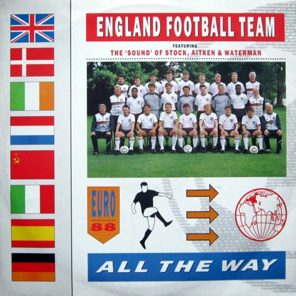 England Football Team Featuring Stock, Aitken & Waterman - All The Way (12" Tweedehands)