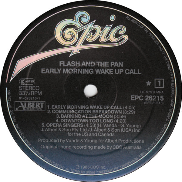 Flash & The Pan - Early Morning Wake Up Call (LP Tweedehands)