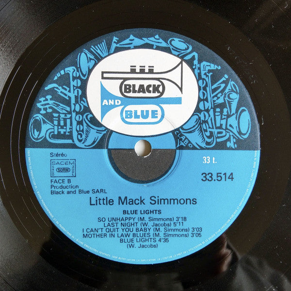 Mack Simmons - Blue Lights (LP Tweedehands) - Discords.nl
