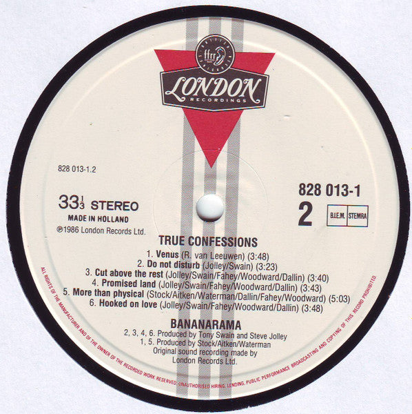 Bananarama - True Confessions (LP Tweedehands) - Discords.nl