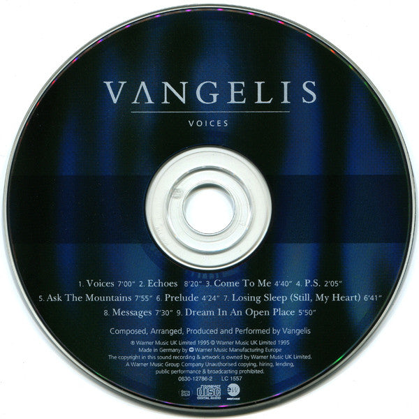 Vangelis - Voices (CD Tweedehands)