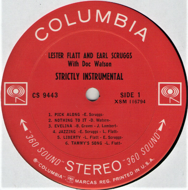 Flatt & Scruggs With Doc Watson - Strictly Instrumental (LP Tweedehands) - Discords.nl