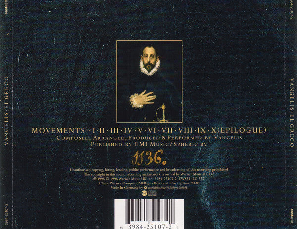 Vangelis - El Greco (CD)