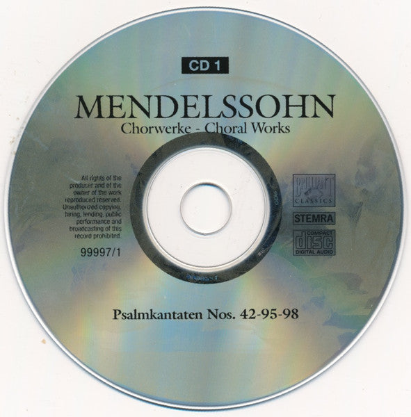 Felix Mendelssohn-Bartholdy, Chamber Choir of Europe, Nicol Matt - Chorwerke = Choral Works (Complete) (CD Tweedehands)