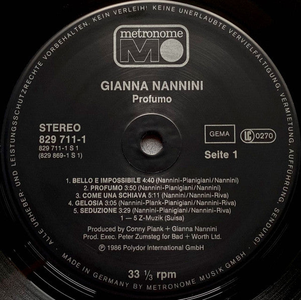 Gianna Nannini - Profumo (LP Tweedehands)