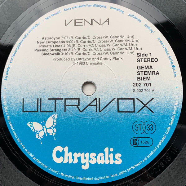 Ultravox - Vienna (LP Tweedehands)